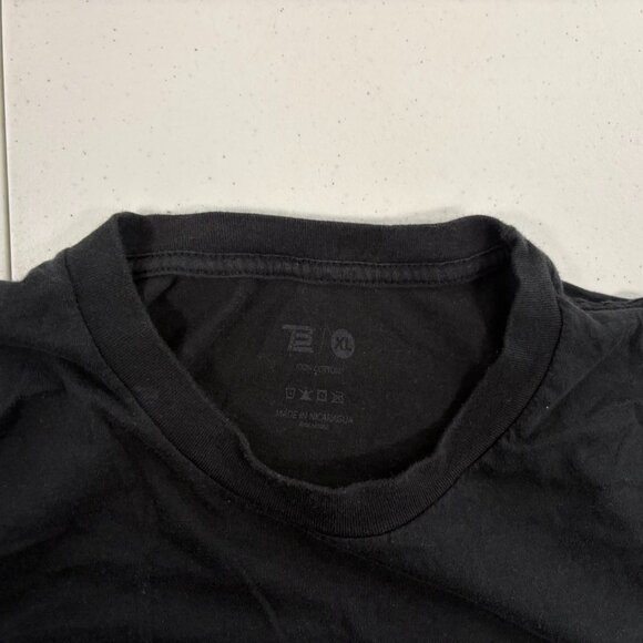 TB12 The Journey T Shirt Mens Size XL Black Tom Brady Double Sided Football - Picture 4 of 4